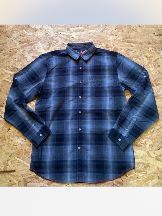 For Him London Other - Men's « For Him London » Navy & Black Plaid Button-Down Shirt